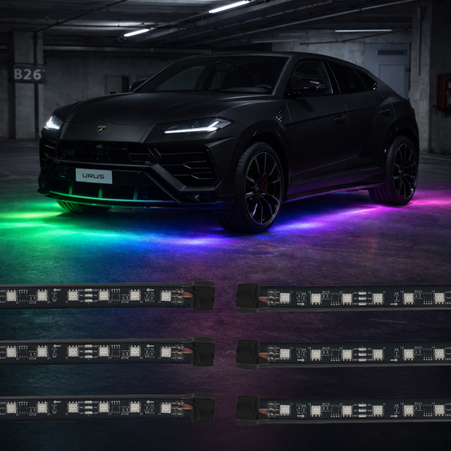 LIGHTING TRENDZ HYPER PRO MAX 6-PIECE FULL COVERAGE FLEX UNDERBODY LED BUNDLE - FLOW SERIES main image